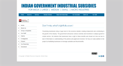 Desktop Screenshot of industrialsubsidy.com