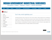 Tablet Screenshot of industrialsubsidy.com